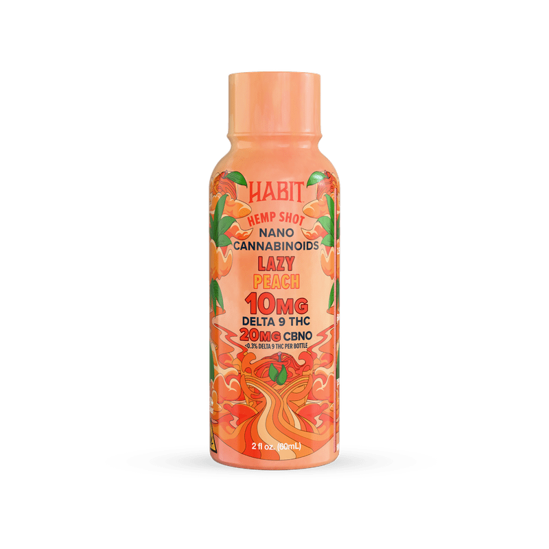 Delta 9 Hemp Shots – Lazy Peach (Case of 12) - Tree Spirit Wellness