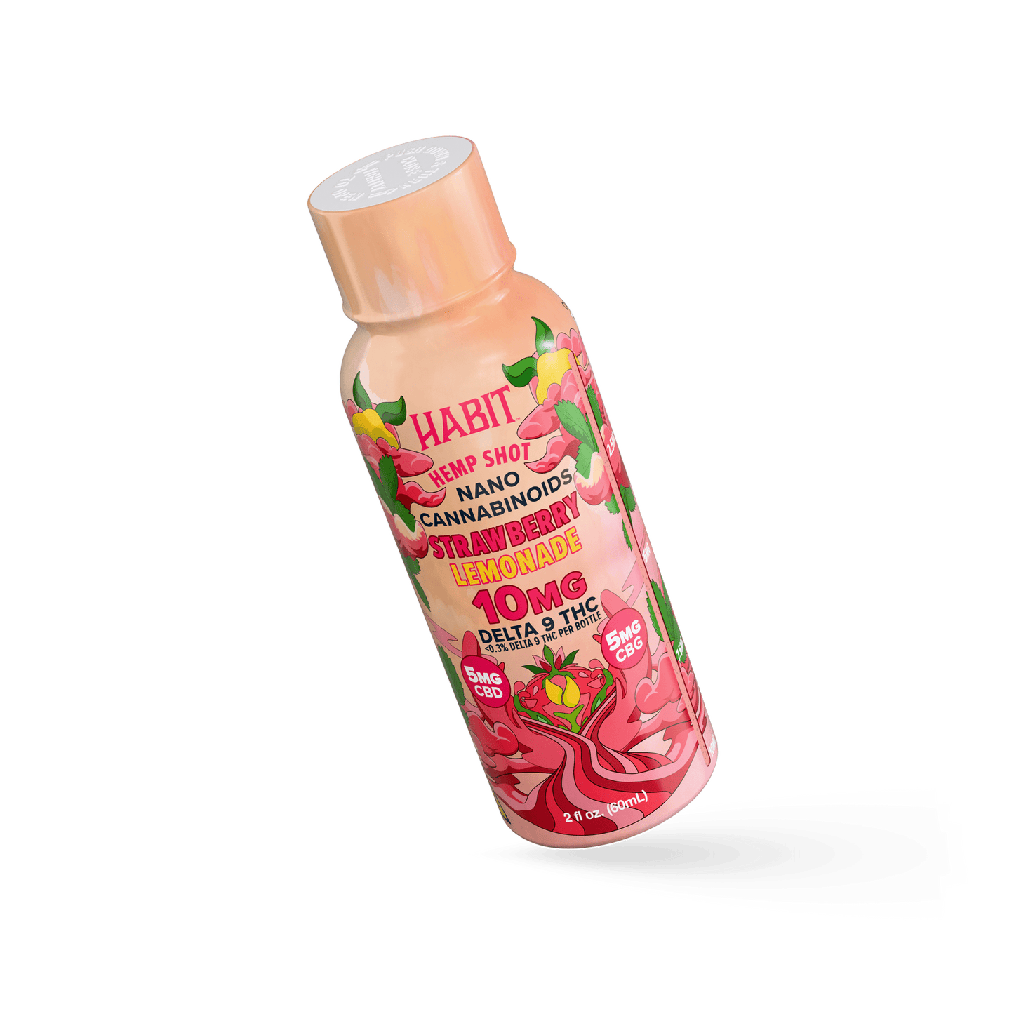 Delta 9 Hemp Shots – Strawberry Lemonade (Case of 12) - Tree Spirit Wellness