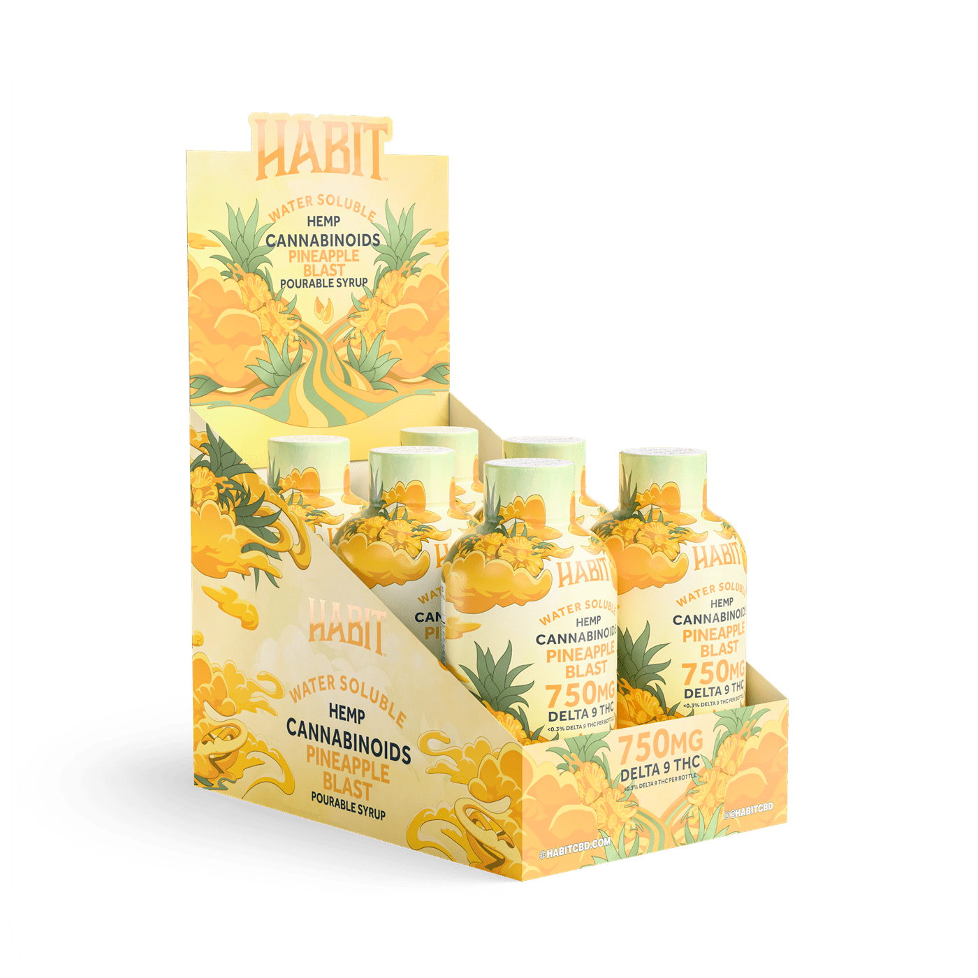 Delta 9 Hemp Syrup - Pineapple 750mg (Box of 6) - Tree Spirit Wellness