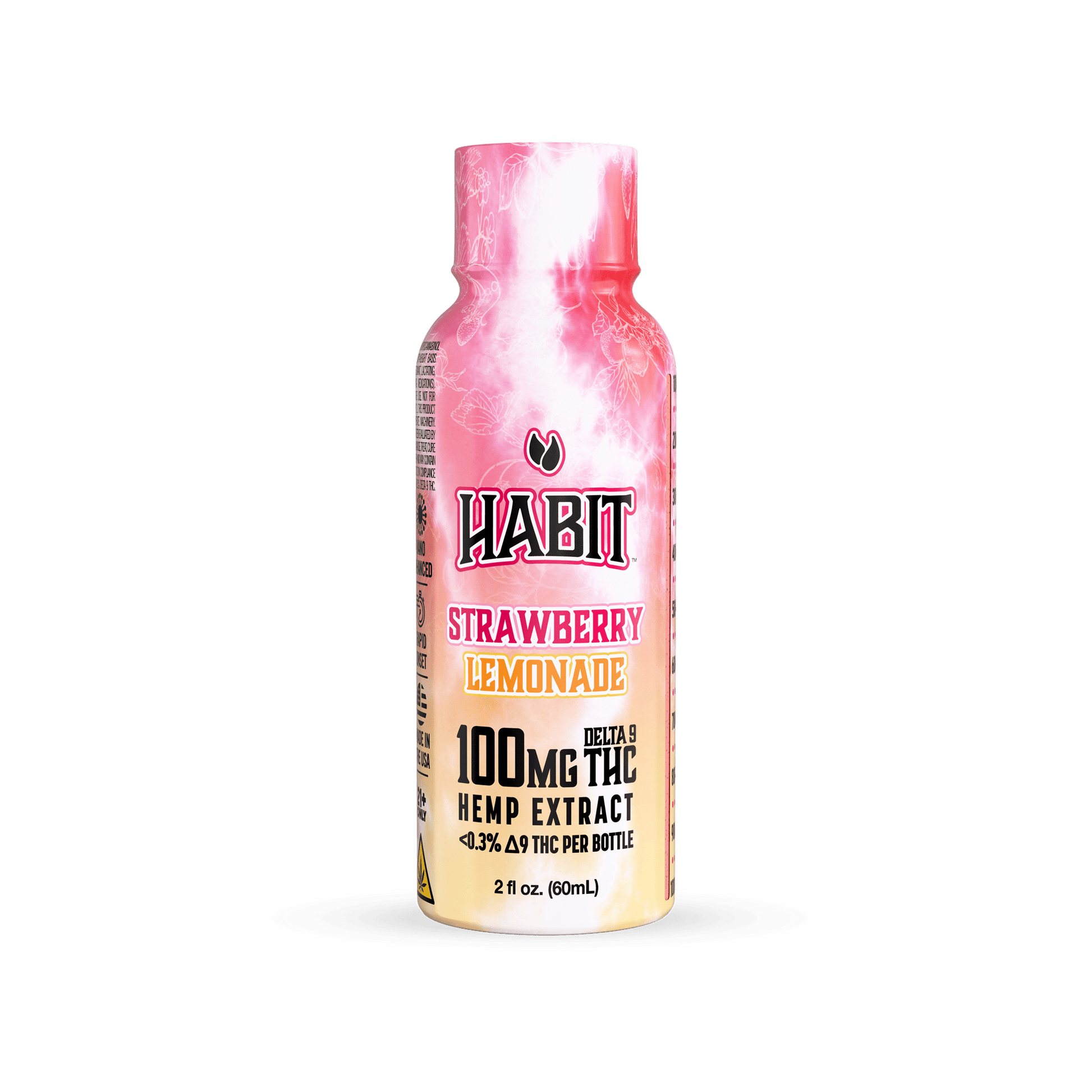Delta 9 High Spectrum Hemp Shot – 100mg Strawberry Lemonade (Case of 12) - Tree Spirit Wellness