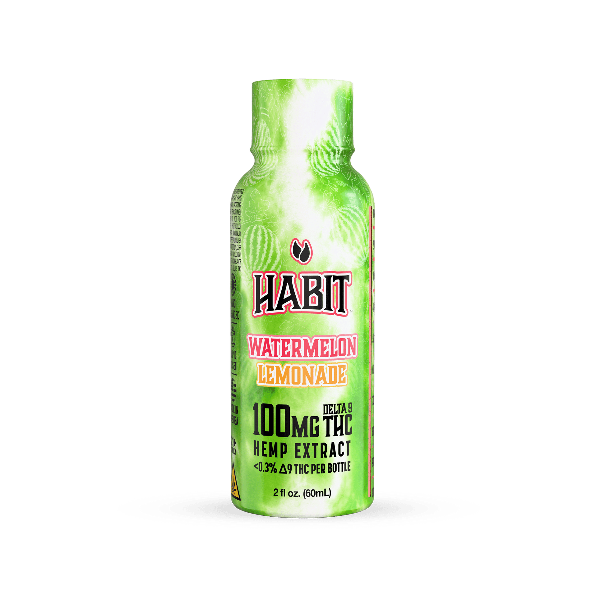 Delta 9 High Spectrum Hemp Shot – 100mg Watermelon Lemonade (Case of 12) - Tree Spirit Wellness