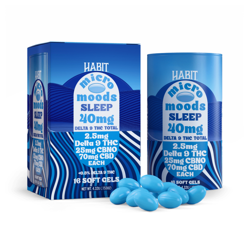 Delta 9 Micro Moods Soft Gel Tabs - Sleep - 10pk display - Tree Spirit Wellness
