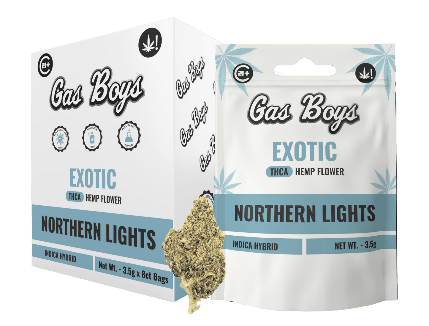 EXOTIC Northern Lights THCA FLOWER - Indica Hybrid (8ct) - Tree Spirit Wellness