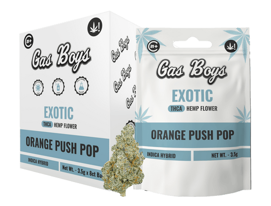 EXOTIC Orange Push Pop THCA FLOWER - Indica Hybrid (8ct) - Tree Spirit Wellness