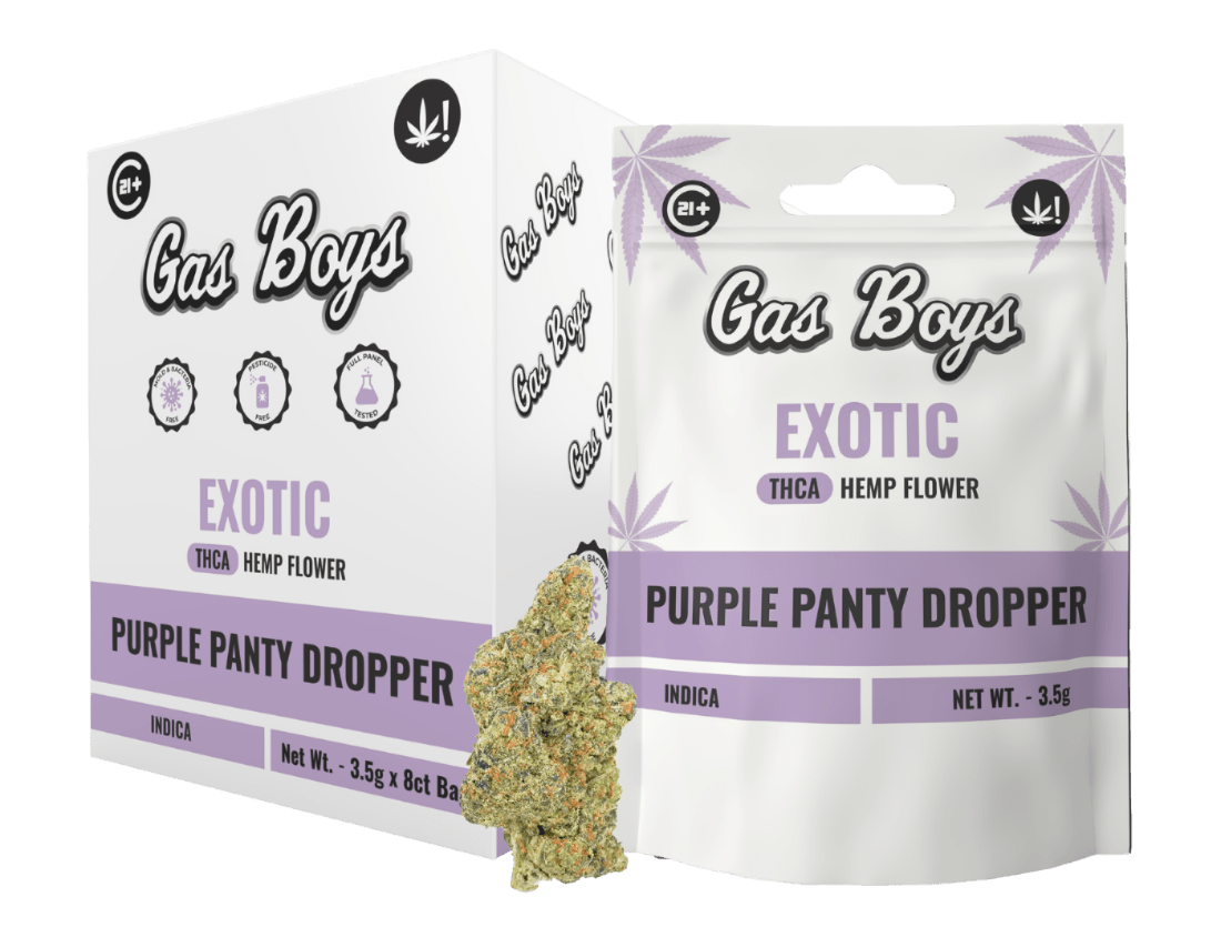 EXOTIC PURPLE PANTY DROPPER THCA FLOWER - Indica (8ct) - Tree Spirit Wellness