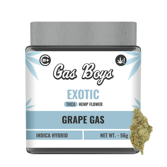 EXOTIC THCA FLOWER JAR - Grape Gas - Indica Hybrid - 2oz - Tree Spirit Wellness