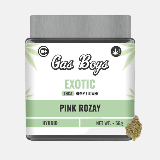 EXOTIC THCA FLOWER JAR - Pink Rozay - Hybrid - 2oz - Tree Spirit Wellness