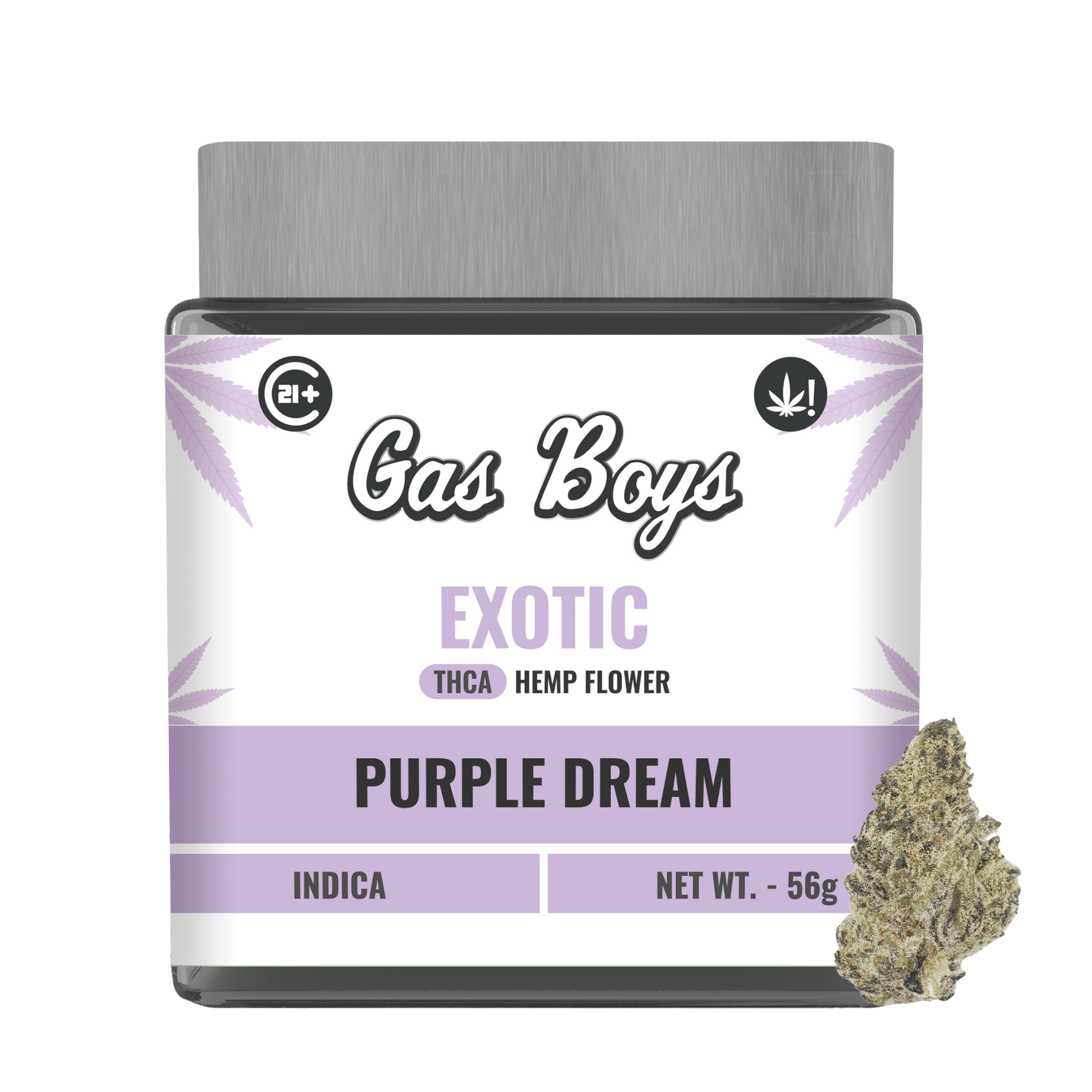 EXOTIC THCA FLOWER JAR - Purple Dream - Indica - 2oz - Tree Spirit Wellness