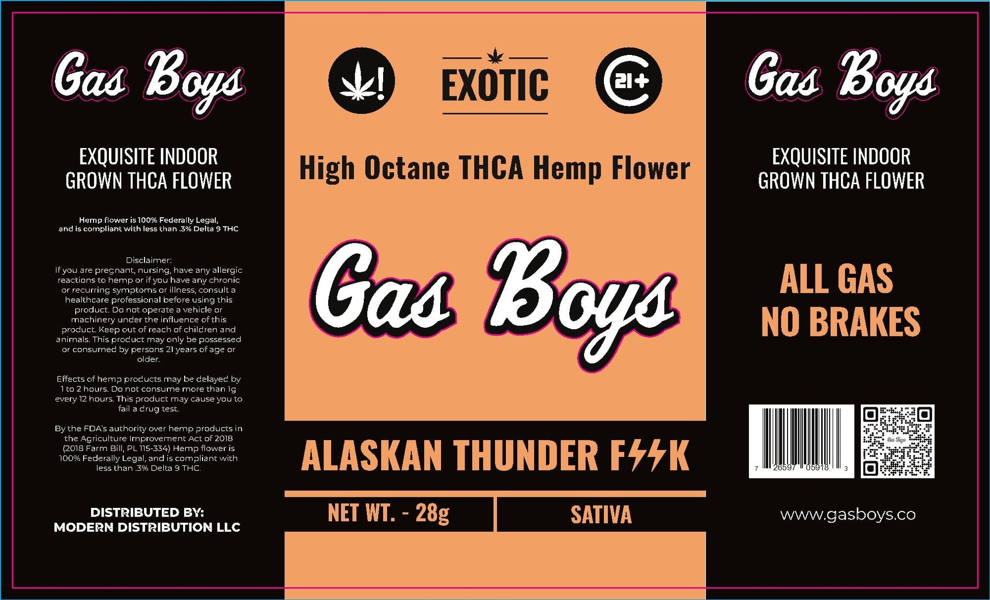 EXOTIC THCP FLOWER JUG - Alaskan Thunder - Sativa 28CT - Tree Spirit Wellness