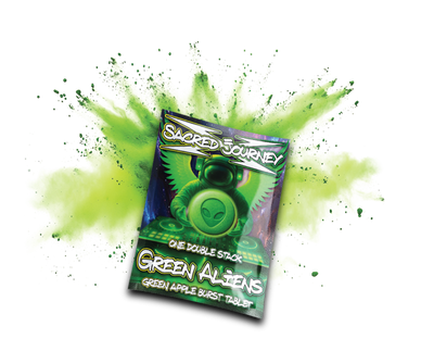 Flips Hippy Flips – Green Aliens - Green Apple Burst  20 Tabs - (Box of 10)