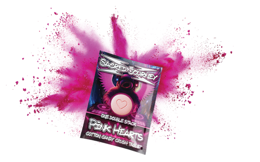 Flips Hippy Flips – Pink Hearts - Cotton Candy Crush Tablet - Tree Spirit Wellness