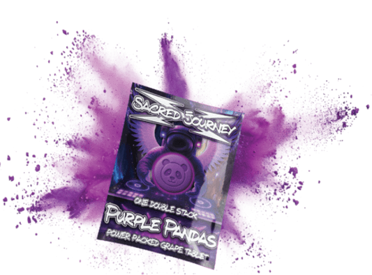 Flips Hippy Flips – Purple Pandas - Power Packed Grape Tablet - Tree Spirit Wellness