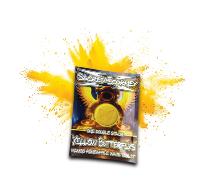 Flips Hippy Flips – Yellow Butterflys - Mango Pineapple Wave  20 Tabs - (Box of 10)