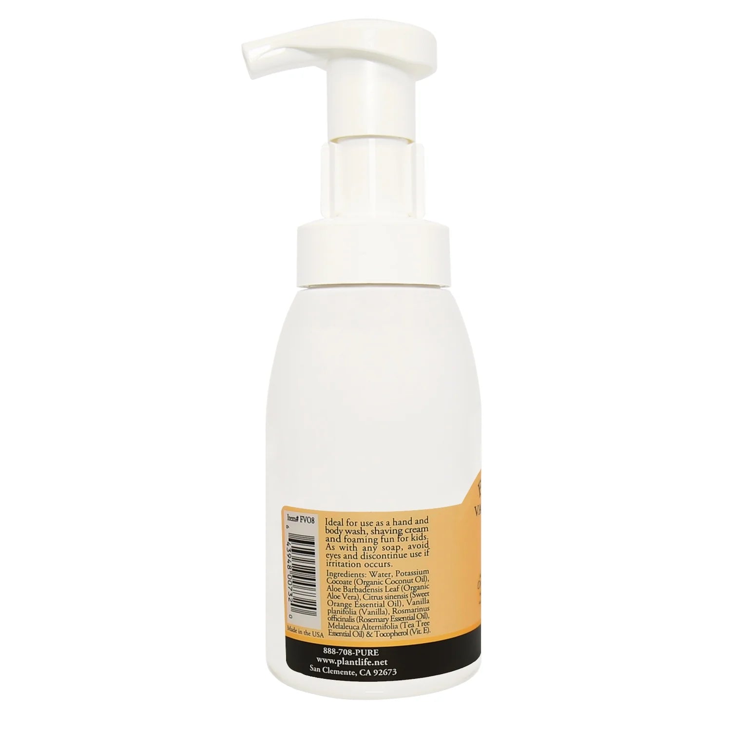 Foam Soap Vanilla Orange Foam Soap - Tree Spirit Wellness