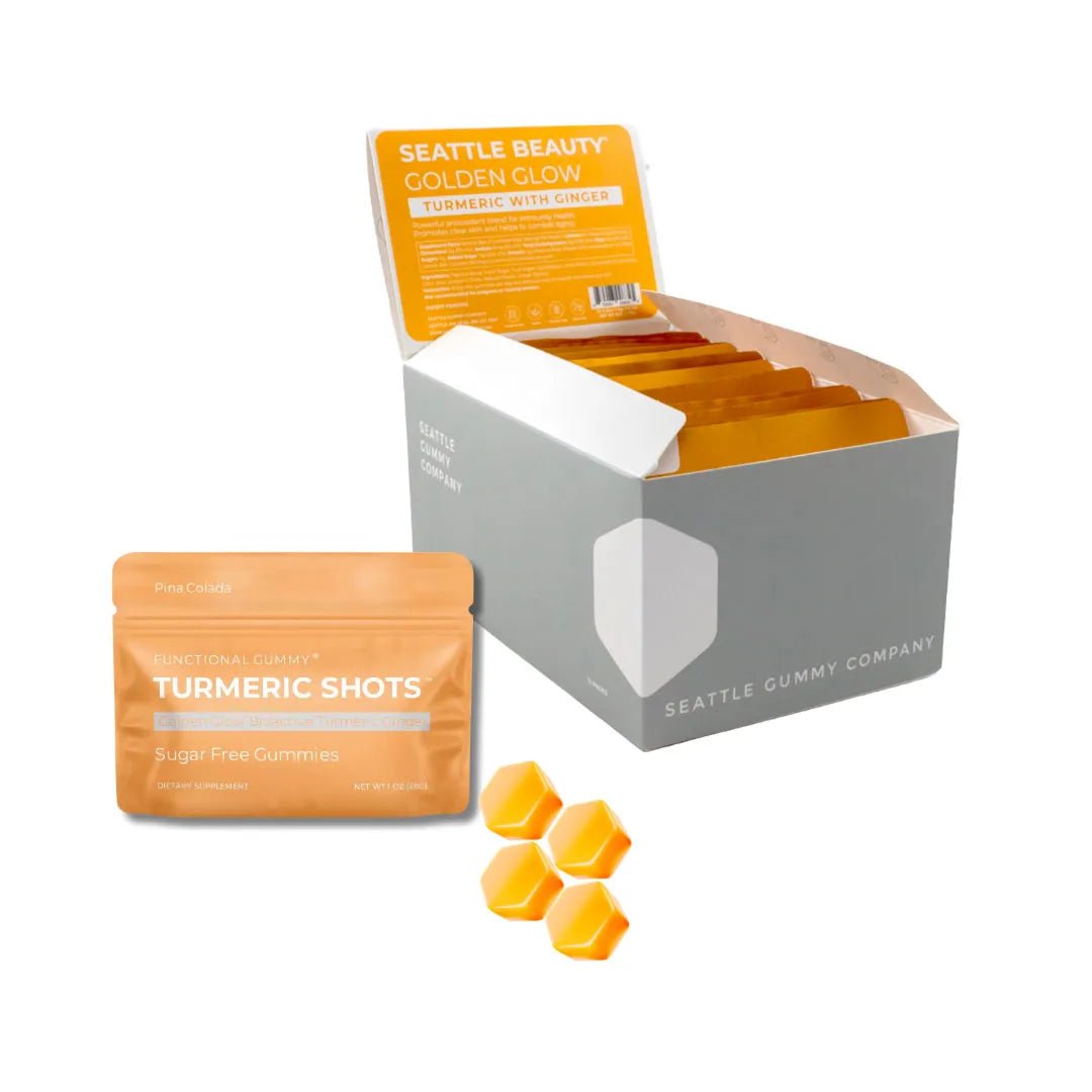 Golden Glow Turmeric & Ginger Gummies (12 - Pack) - Tree Spirit Wellness