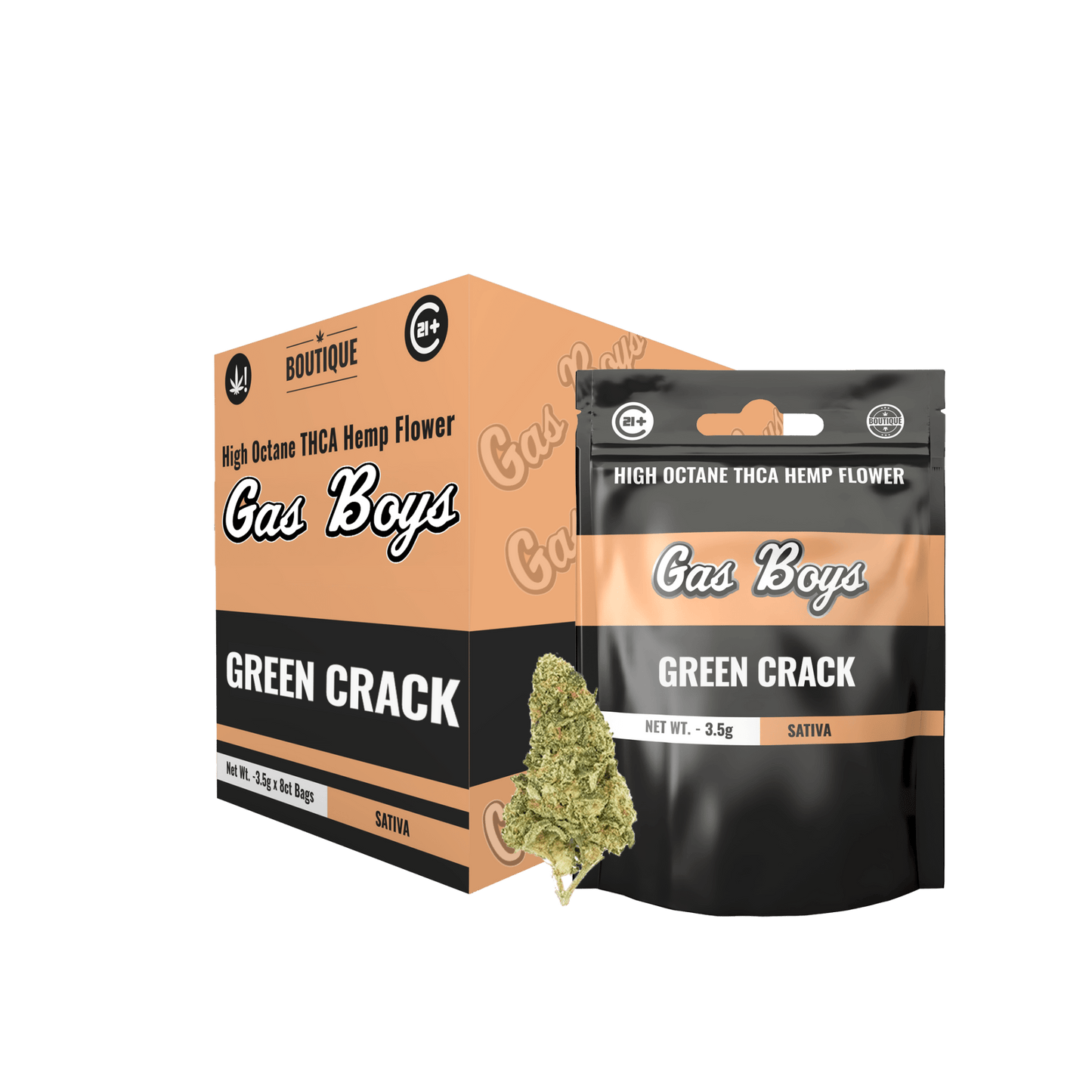 Green Crack BOUTIQUE THCA FLOWER - Sativa (8ct) - Tree Spirit Wellness