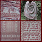 Prabhuji Meditation Yoga Prayer Shawl - Maha Mantra - Grey Large