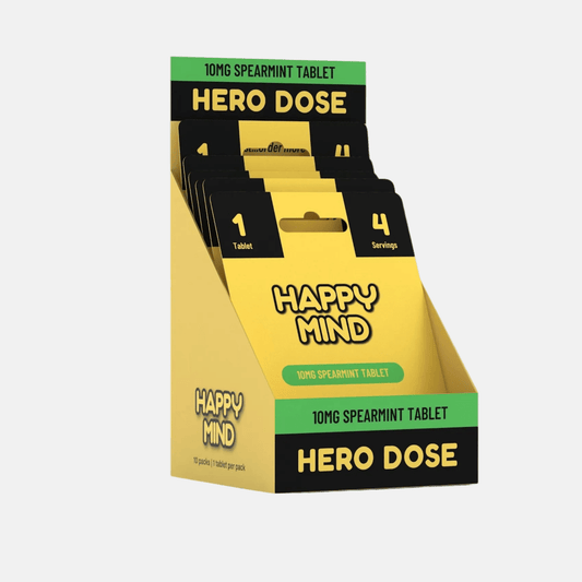 Happy Mind - Spearmint Synaptic Surge - Hero Dose - Box of 10 - Tree Spirit Wellness