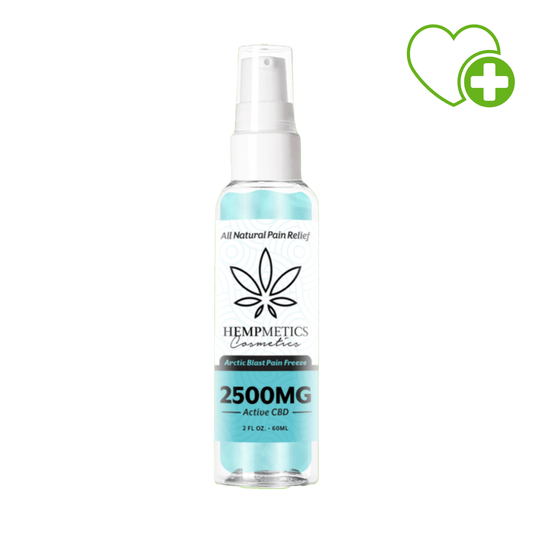 Hempmetics 2500mg CBD Arctic Blast Pain Freeze - Tree Spirit Wellness