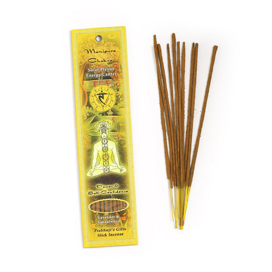 Incense Sticks Solar Plexus Chakra Manipura - Power and Self - confidence - Tree Spirit Wellness