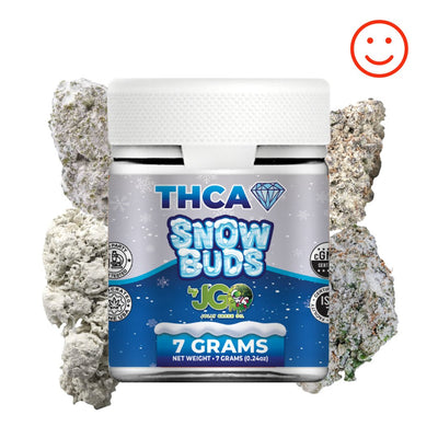 JGO THCa Diamond Infused 7g Flower Jar (SNOW BUDZ)