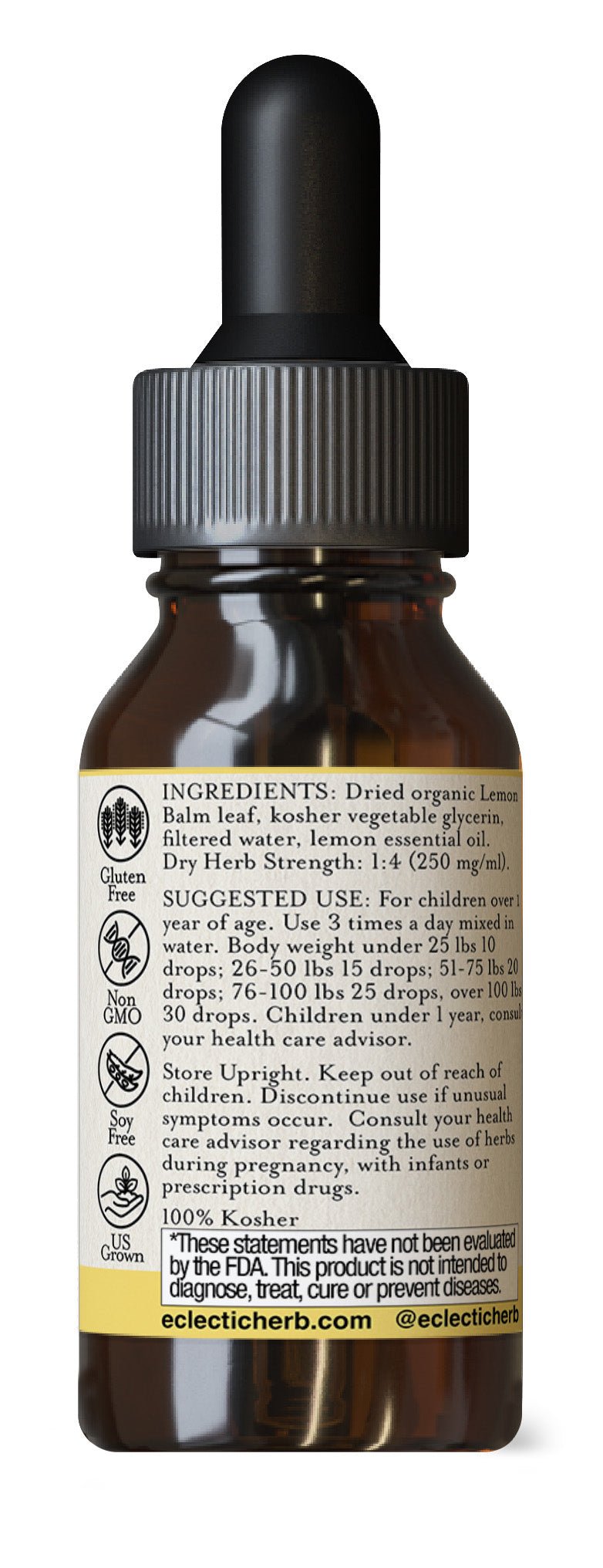 LEMON BALM LIQUID KIDS - LEMON FLAVOR - Tree Spirit Wellness