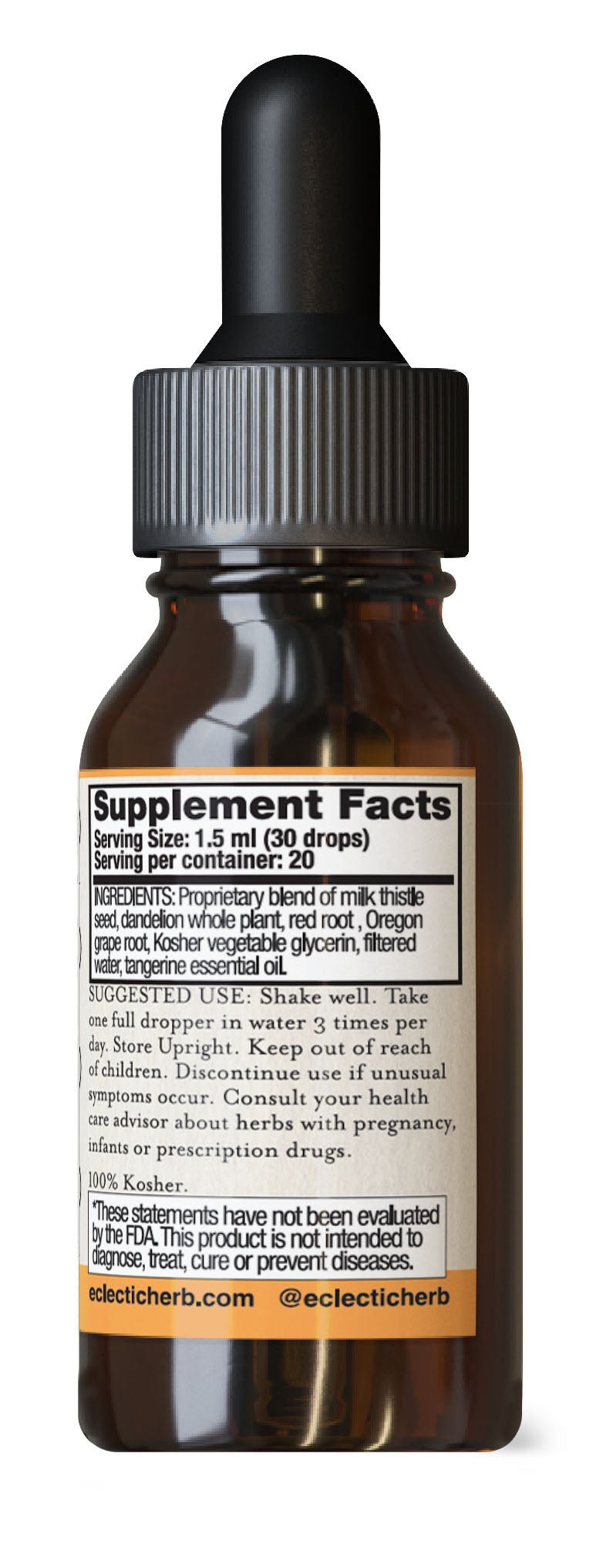 LIVER SUPPORT GLYCERITE - TANGERINE - Tree Spirit Wellness