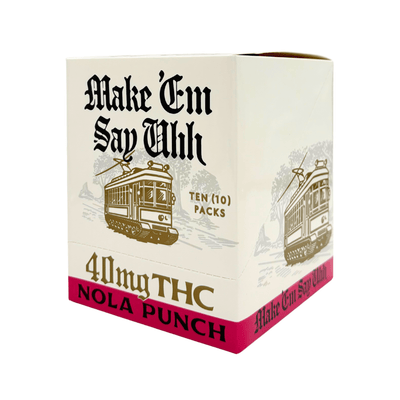 Make Em Say Uhh Nola Punch 40mg D9 THC 8ct - Box of 10