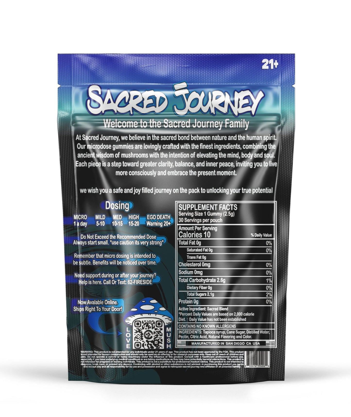 Microdose Gummies– Wild Blueberry (30ct) - Tree Spirit Wellness