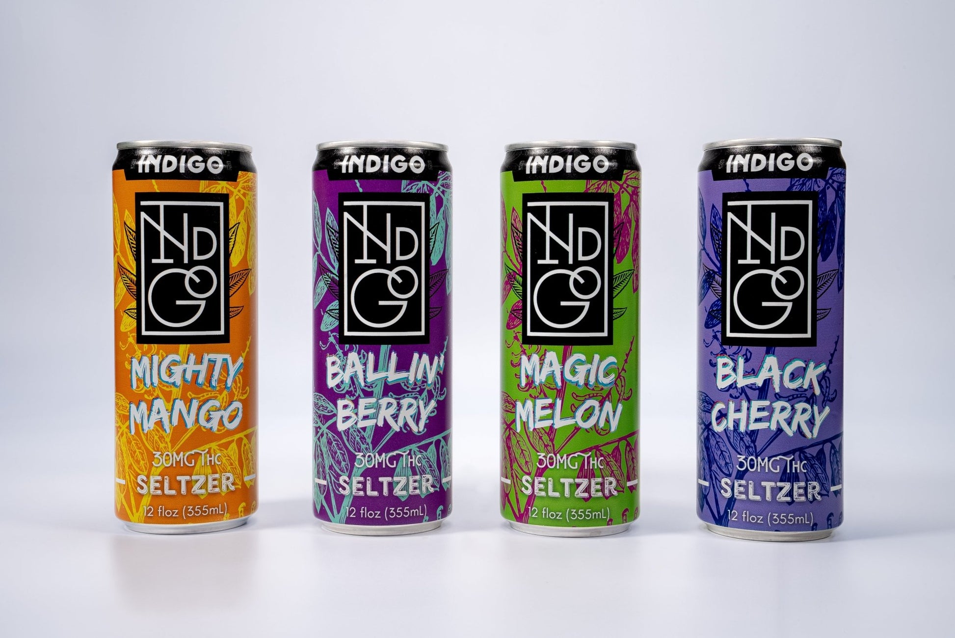 Mighty Mango 30mg D9 Seltzer - Pack of 4 - Tree Spirit Wellness