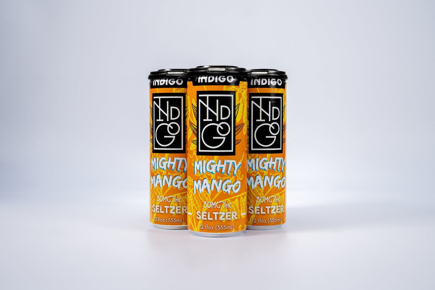 Mighty Mango 30mg D9 Seltzer - Pack of 4 - Tree Spirit Wellness
