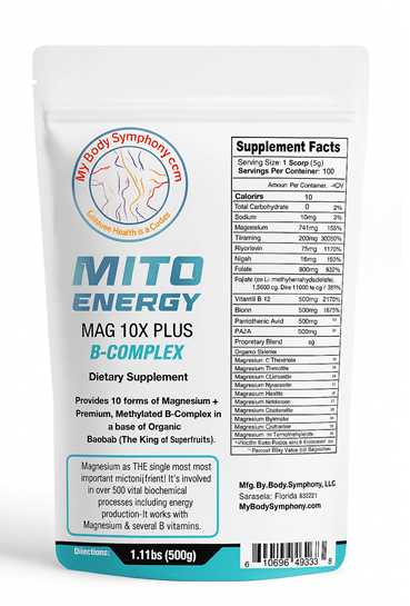 Mito - Energy+ - Mag 10X Plus B - Complex - 100 servings - Tree Spirit Wellness