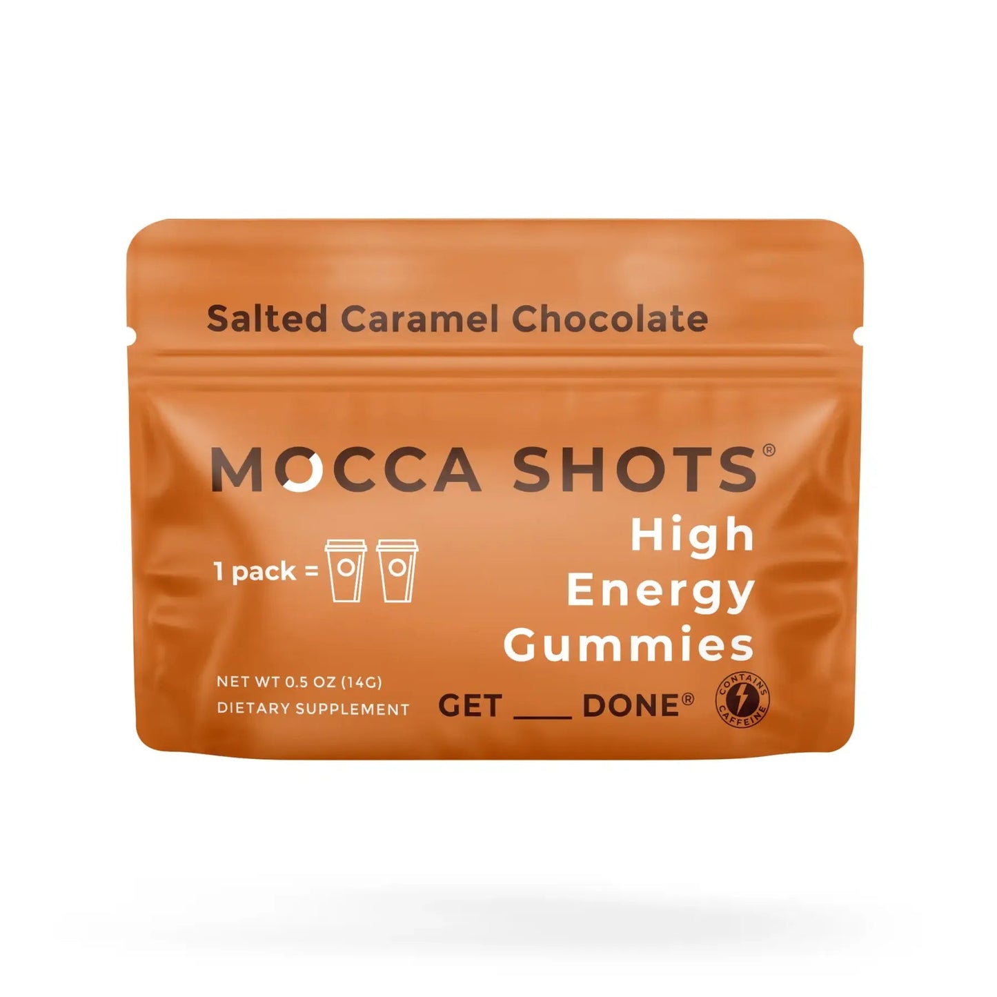 Mocca Shots High Energy Gummies with Caffeine Dark Chocolate Orange (12 - Pack) - Tree Spirit Wellness
