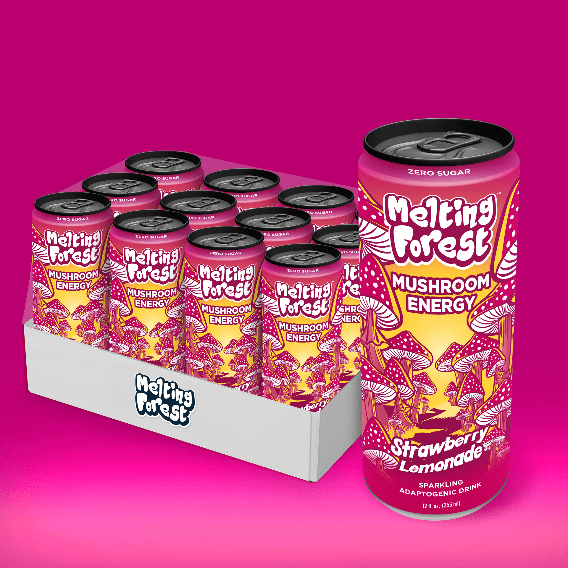 Melting forest - Mushroom Sparkling Water - Tree Spirit Wellness
