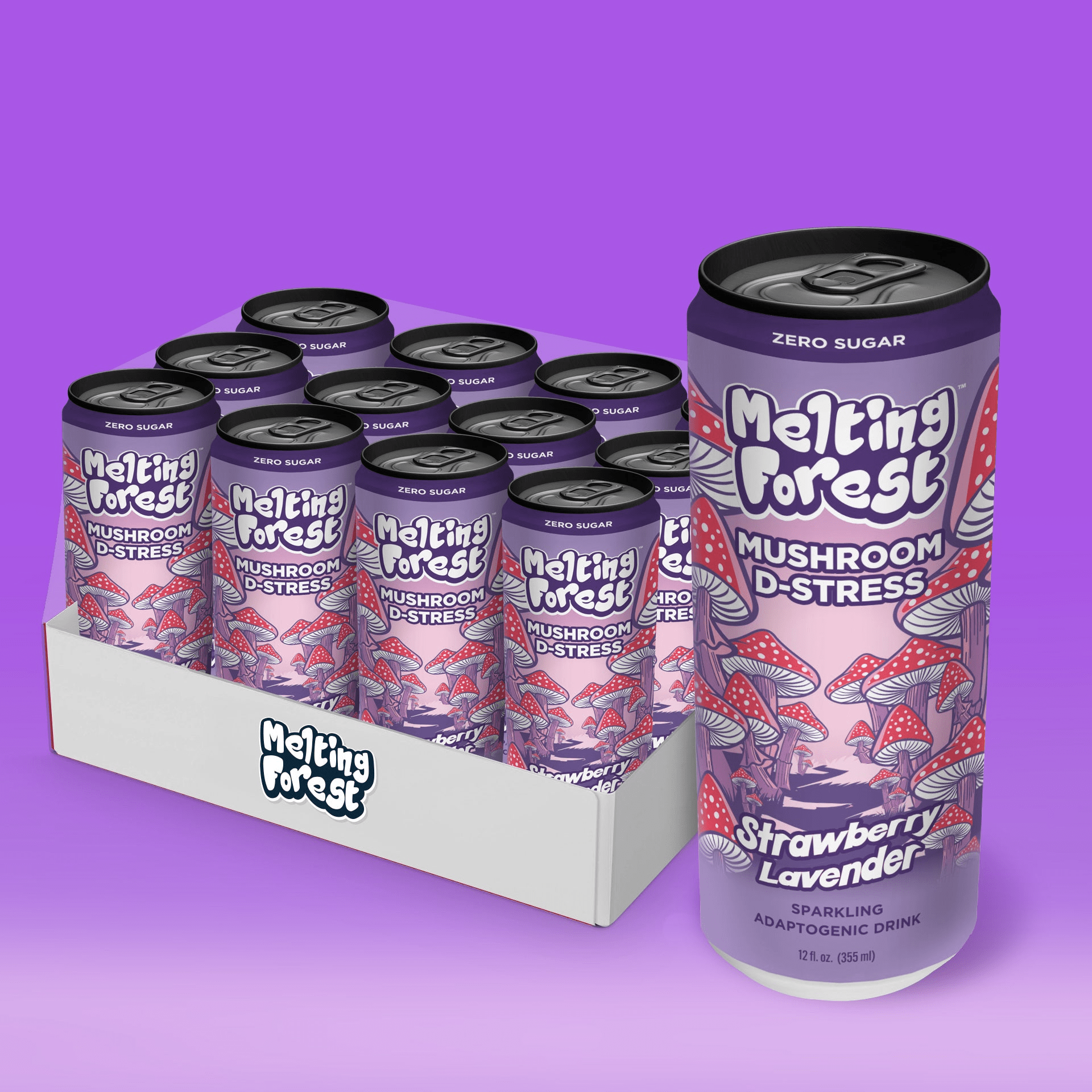 Melting forest - Mushroom Sparkling Water - Tree Spirit Wellness