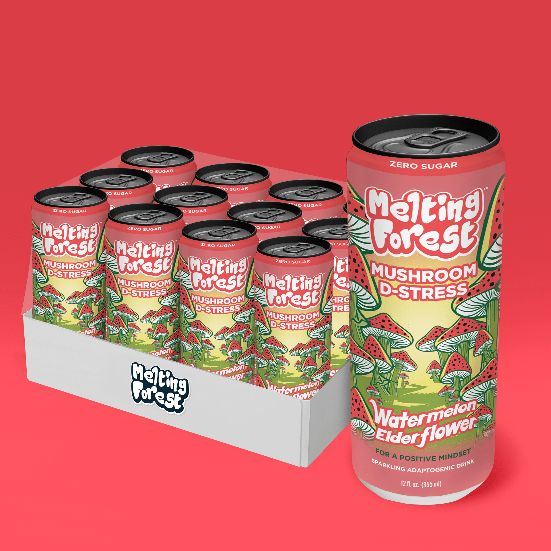 Melting forest - Mushroom Sparkling Water - Tree Spirit Wellness