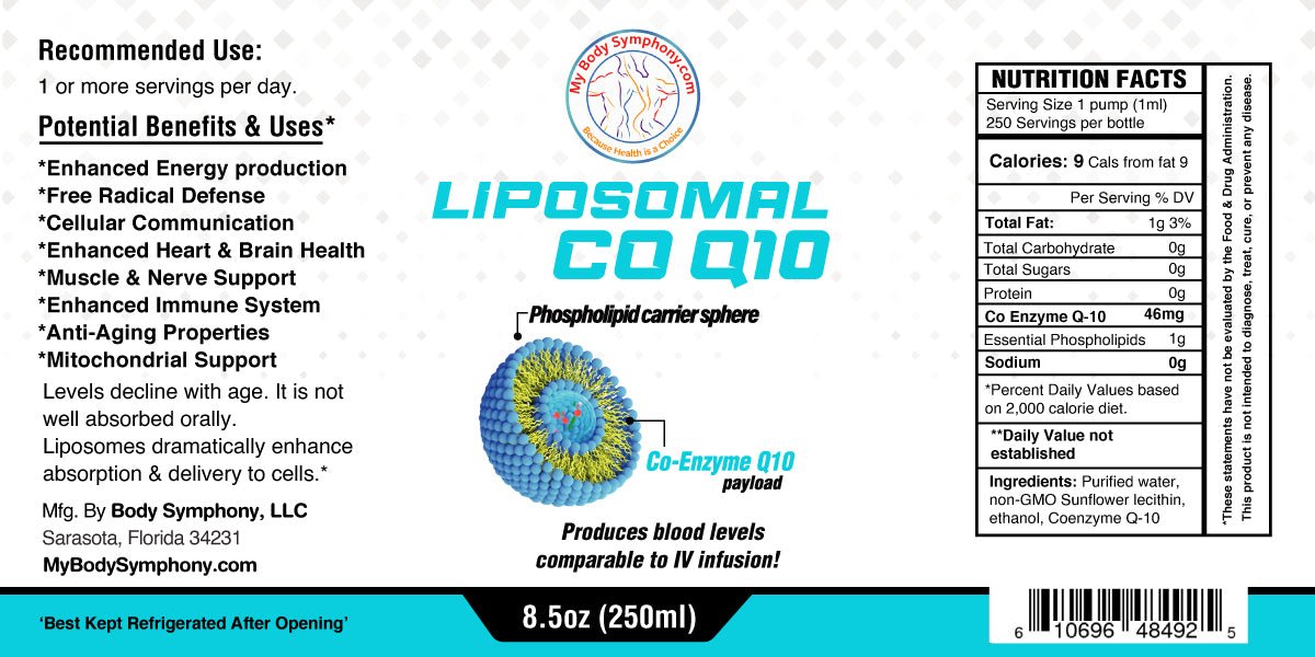 NEW! Liposomal Co - Q10 (Phospholipid Liposome - Encapsulated CO - Q10) - Tree Spirit Wellness