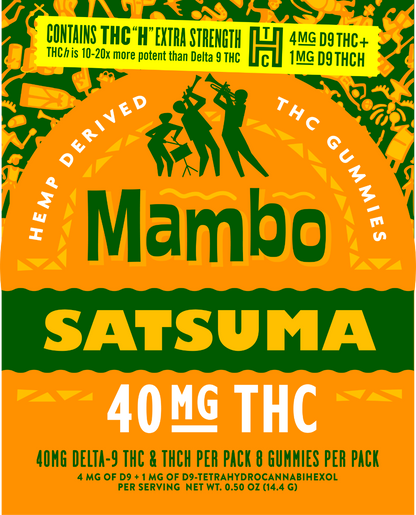 Mambo Satsuma D9/THCH ~40mg Box of 10 - Tree Spirit Wellness