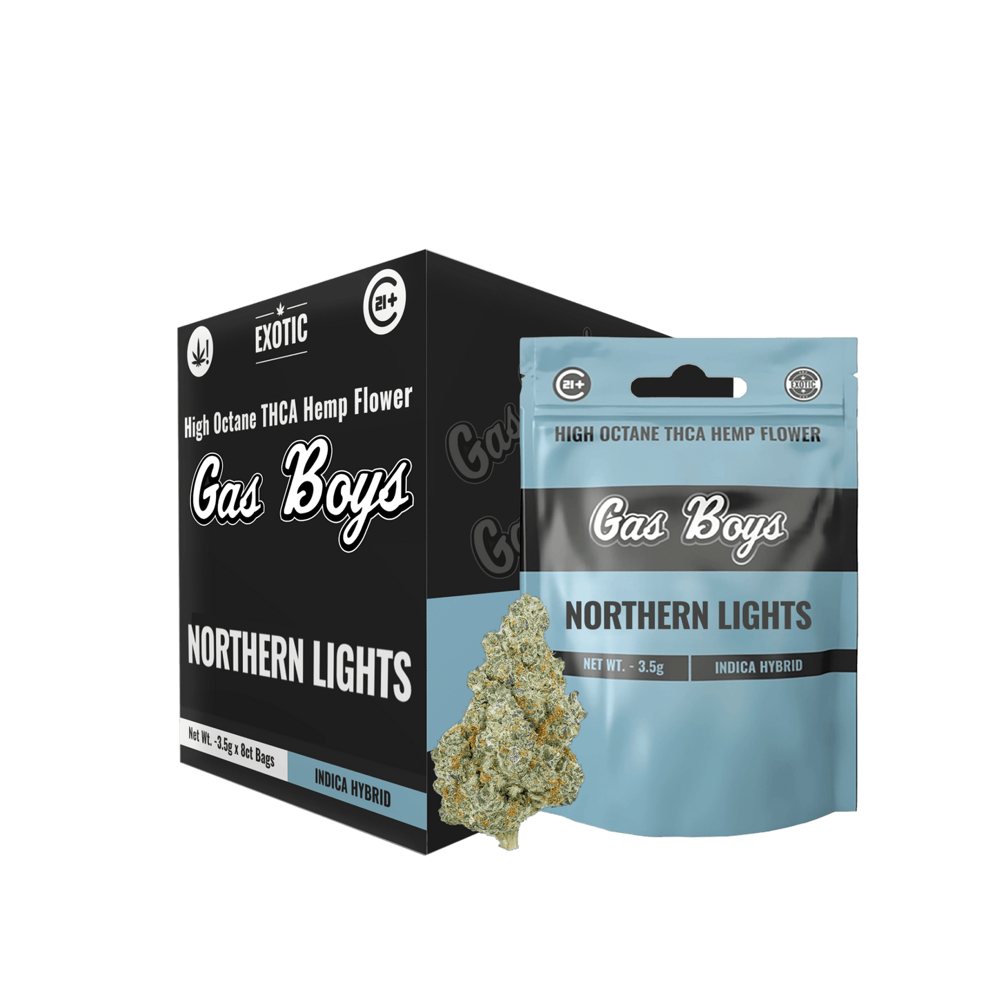 Northern Lights EXOTIC THCA FLOWER - Indica Hybrid (8ct) - Tree Spirit Wellness