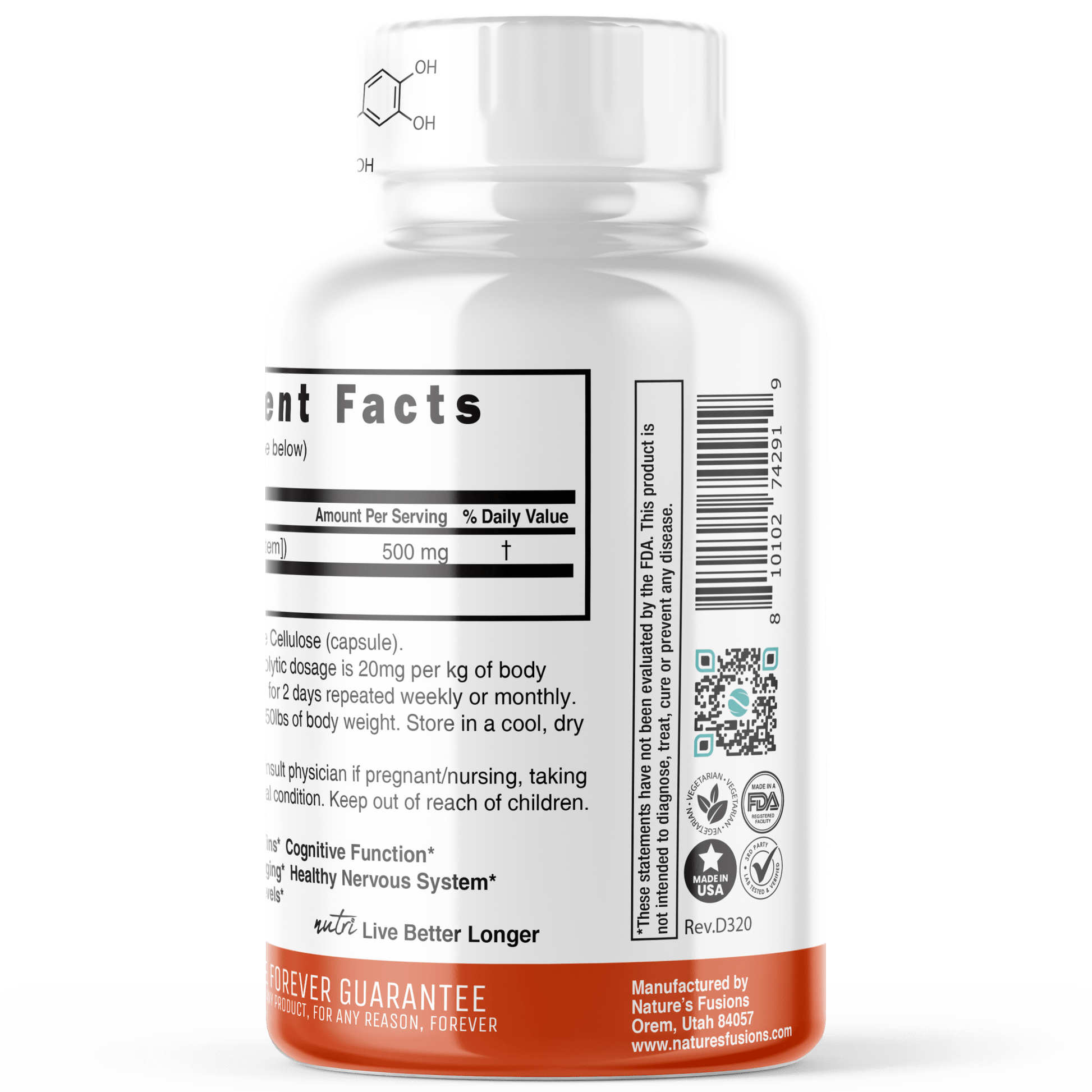 Fisetin 500 mg - 32ct - Essential oil - Tree Spirit Wellness
