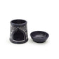 Oil Diffuser - Blue Soapstone Oil Burner Blue Rose 4.5" - Tree Spirit Wellness