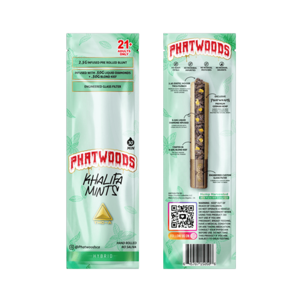 Phatwoods THCP Pre - Rolled Blunt 3.5g Hybrid - 20pk - Tree Spirit Wellness