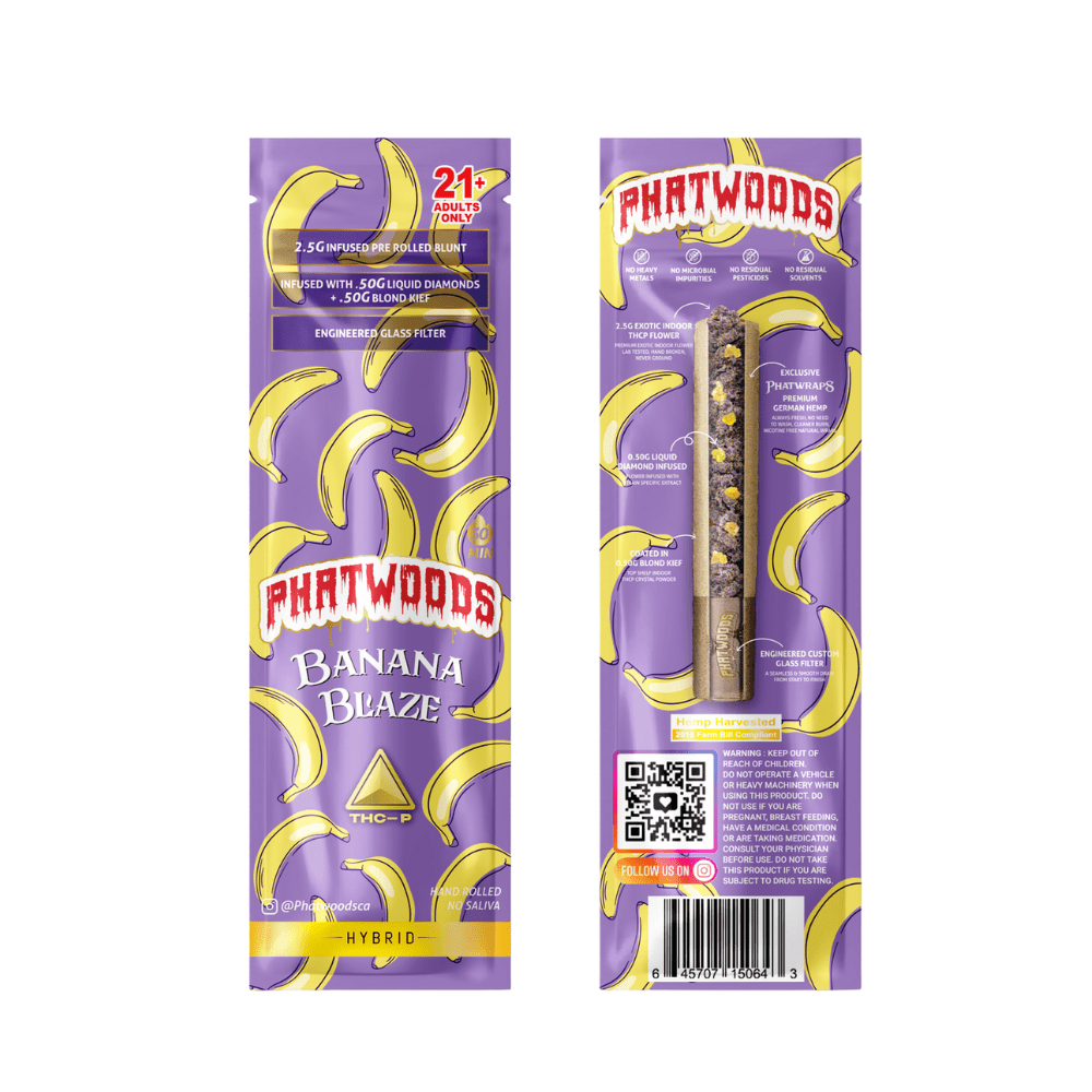 Phatwoods THCP Pre - Rolled Blunt 3.5g Hybrid - 20pk - Tree Spirit Wellness