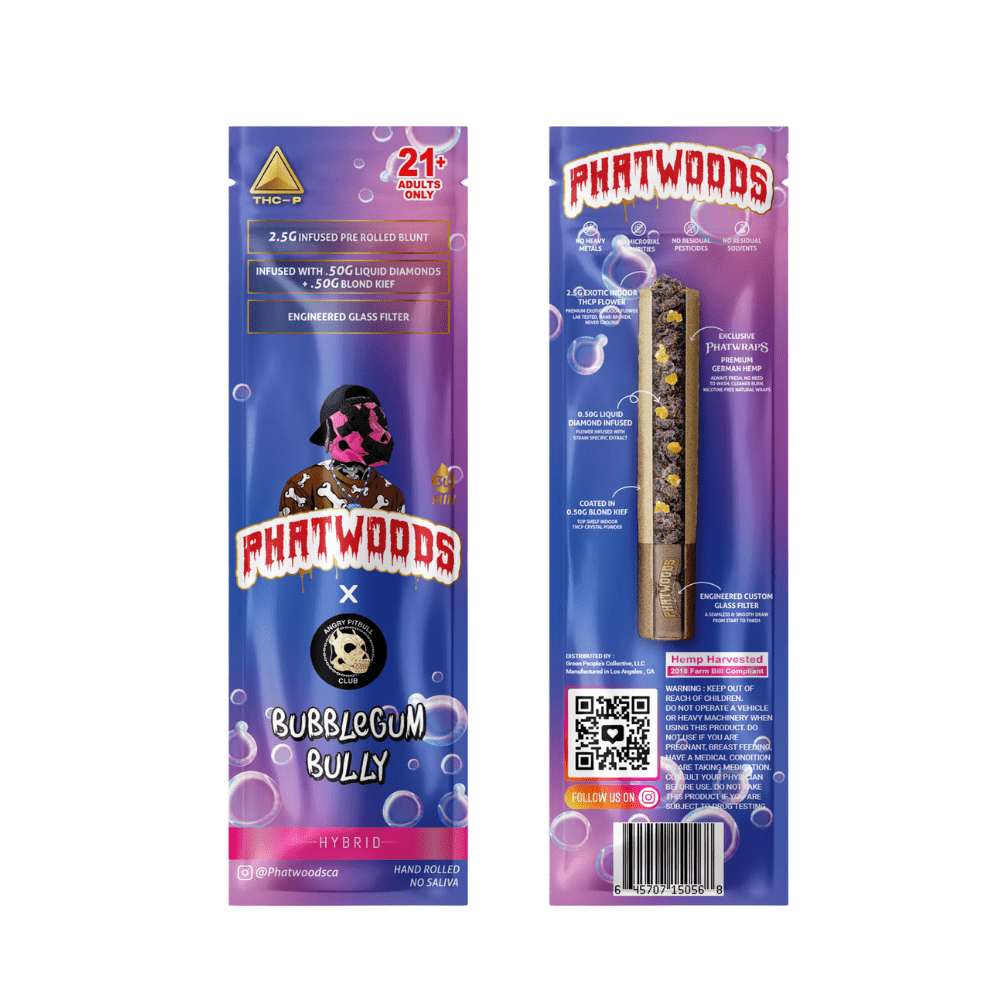 Phatwoods THCP Pre - Rolled Blunt 3.5g Hybrid - 20pk - Tree Spirit Wellness