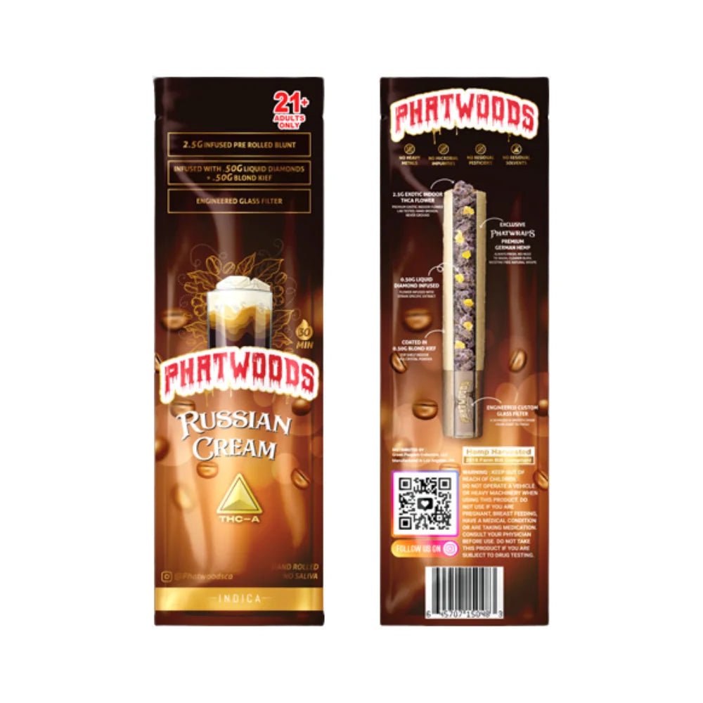 Phatwoods THCP Pre - Rolled Blunt 3.5g Indica - 20pk - Tree Spirit Wellness