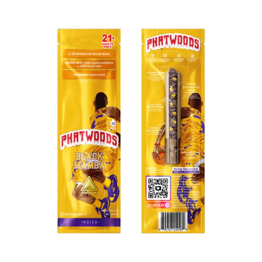 Phatwoods THCP Pre - Rolled Blunt 3.5g Indica - 20pk - Tree Spirit Wellness