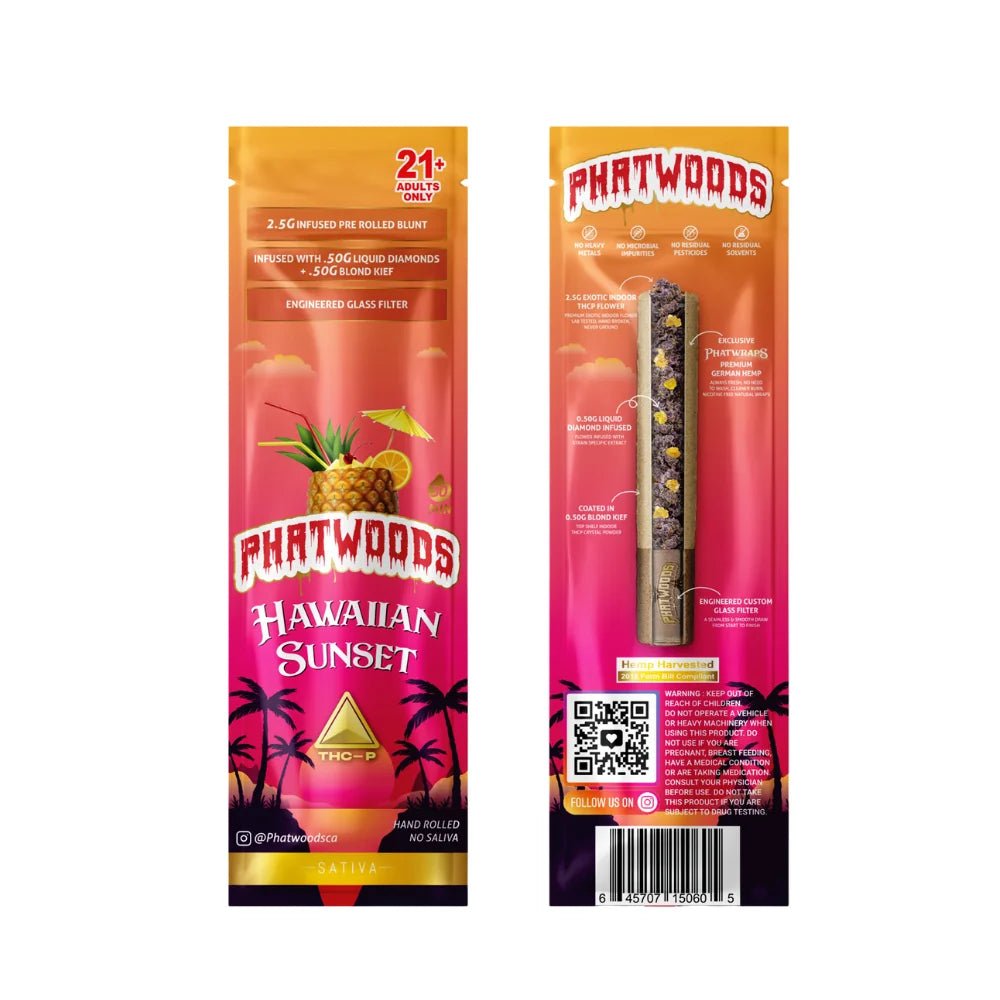 Phatwoods THCP Pre - Rolled Blunt 3.5g Sativa - 20pk - Tree Spirit Wellness