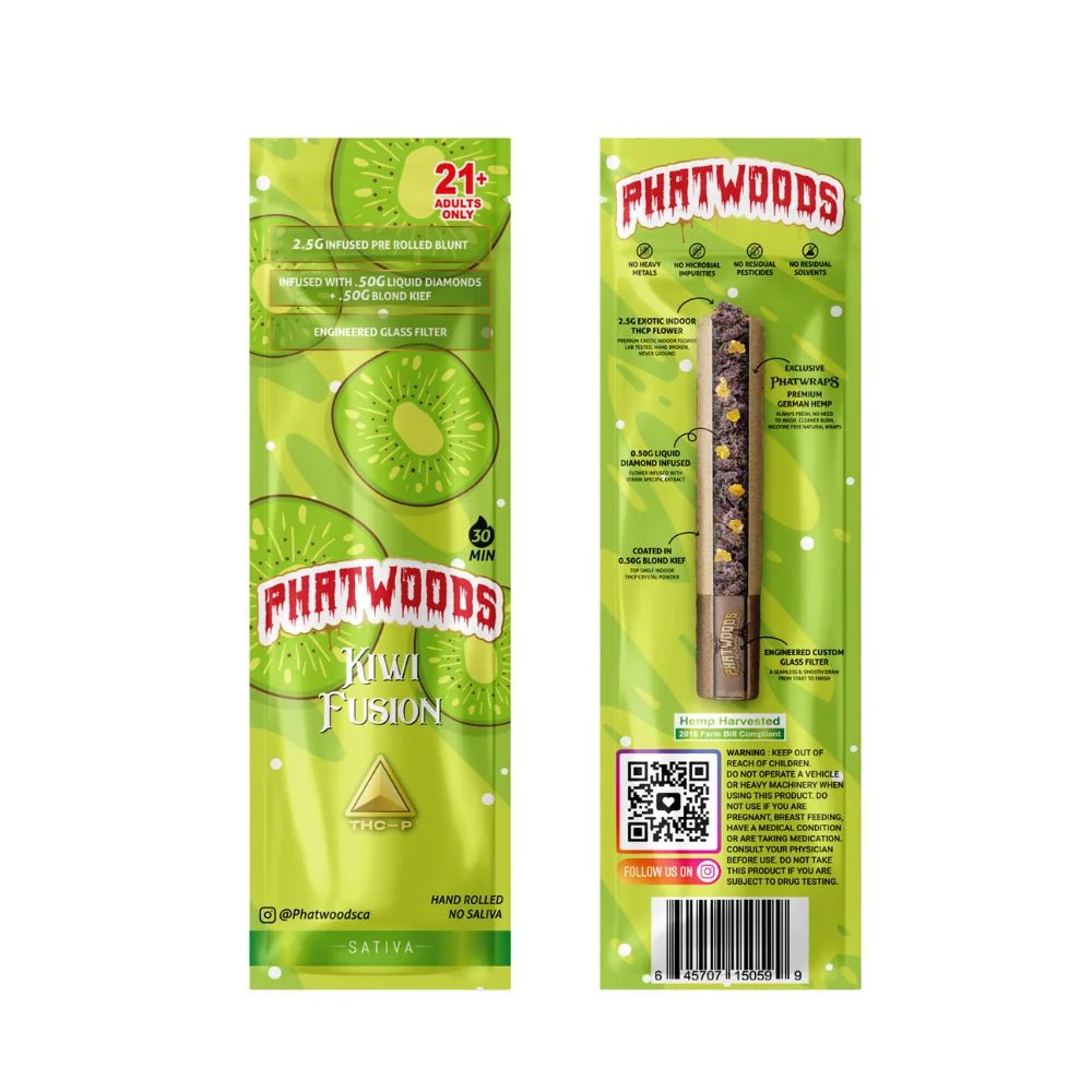Phatwoods THCP Pre - Rolled Blunt 3.5g Sativa - 20pk - Tree Spirit Wellness