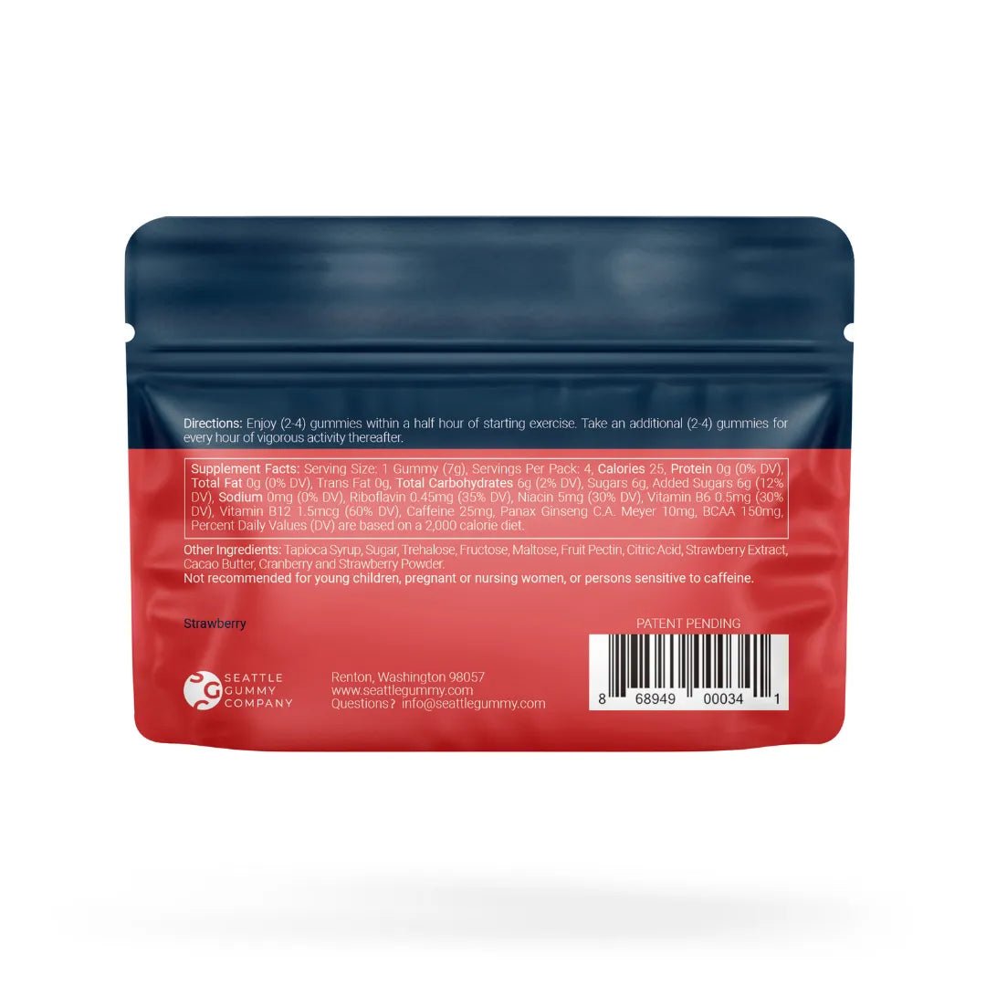 Pre Workout Gummies & Energy Supplements (12 - Pack) Power Up - Tree Spirit Wellness