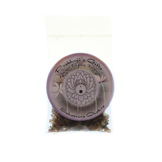Sample Resin Incense Crown Chakra Sahasrara - Enlightenment - Wholesale and Retail Prabhuji's Gifts 